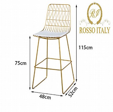 זוג כסאות בר מודרנים דגם MSH-2 מבית ROSSO ITALY