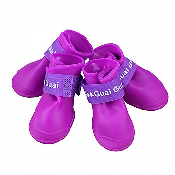 נעליים מגפיים לכלבים מסיליקון נגד גשם