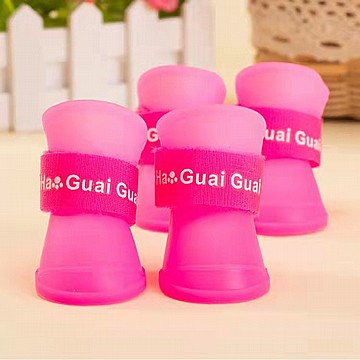 נעליים מגפיים לכלבים מסיליקון נגד גשם
