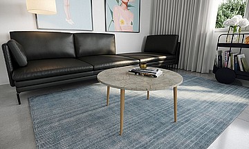 שולחן סלון מלבני רגלי עץ דגם וינה