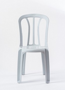 כסא כתר פלסטיק לבן (10 יחידות)
