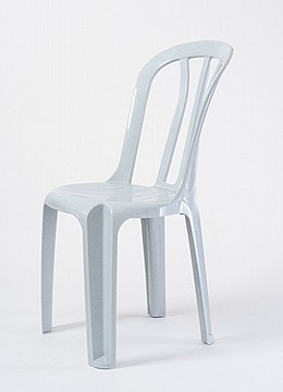 כסא כתר פלסטיק לבן (10 יחידות)